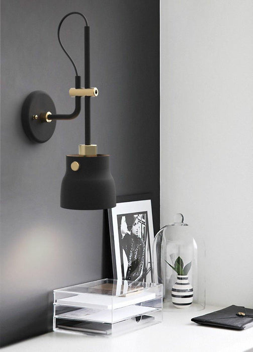 Black Hudson Wall Light - DWHOME