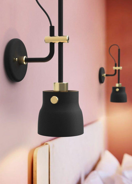 Black Hudson Wall Light - DWHOME