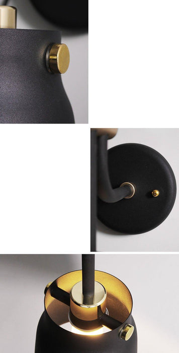 Black Hudson Wall Light - DWHOME