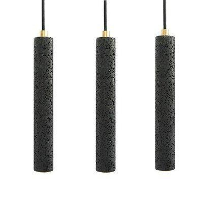 Black Lava A Concrete Minimalist Line Pendant Light-DWHOME