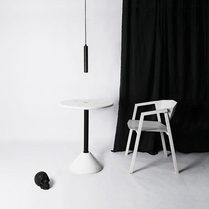 Black Lava A Concrete Minimalist Line Pendant Light-DWHOME