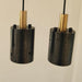 Black Lava B Concrete Minimalist Line Pendant Light - DWHOME