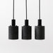 Black Lava B Concrete Minimalist Line Pendant Light - DWHOME