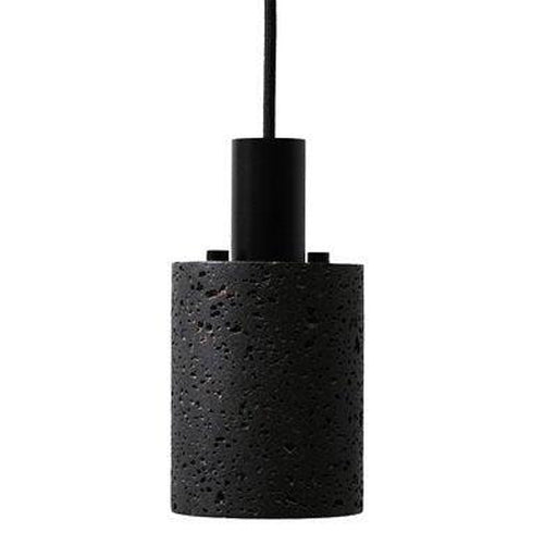 Black Lava B Concrete Minimalist Line Pendant Light-DWHOME