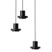 Black Lava C Concrete Minimalist Line Pendant Light-DWHOME