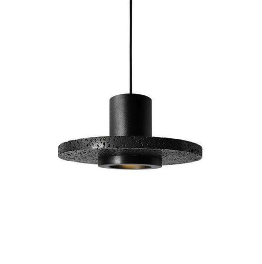 Black Lava C Concrete Minimalist Line Pendant Light-DWHOME