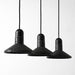 Black Lava D Concrete Minimalist Line Pendant Light - DWHOME