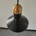 Black Lava D Concrete Minimalist Line Pendant Light - DWHOME