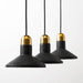 Black Lava D Concrete Minimalist Line Pendant Light - DWHOME