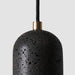 Black Lava E Concrete Minimalist Line Pendant Light - DWHOME
