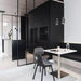 Black Lava E Concrete Minimalist Line Pendant Light - DWHOME