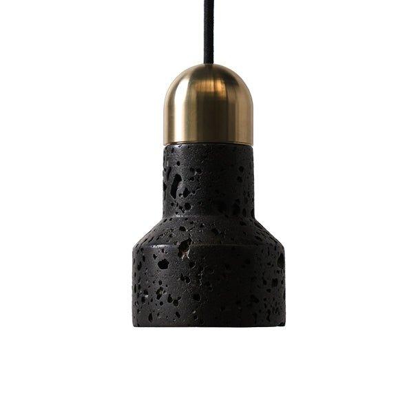 Black Lava F Concrete Minimalist Line Pendant Light - DWHOME