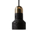 Black Lava F Concrete Minimalist Line Pendant Light - DWHOME