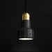 Black Lava F Concrete Minimalist Line Pendant Light - DWHOME