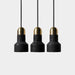 Black Lava F Concrete Minimalist Line Pendant Light - DWHOME