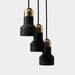Black Lava F Concrete Minimalist Line Pendant Light - DWHOME
