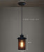 Black Mesh Cylinder Industrial Loft Pendant Light - DWHOME