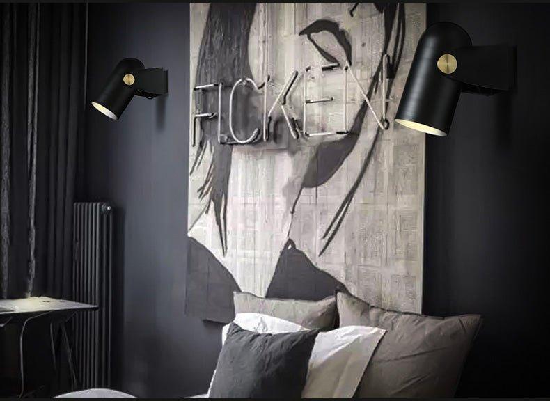 Black Spotlight Minimalist Wall Light - DWHOME