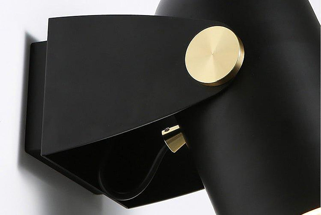 Black Spotlight Minimalist Wall Light-DWHOME