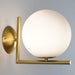 Blown Glass Opal Glass Wall Lamp-DWHOME