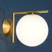 Blown Glass Opal Glass Wall Lamp-DWHOME