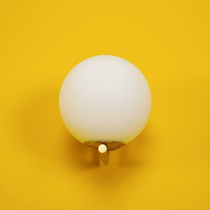 Blown Glass Opal Glass Wall Lamp-DWHOME