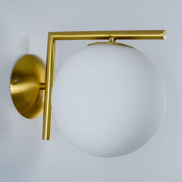 Blown Glass Opal Glass Wall Lamp-DWHOME