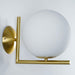 Blown Glass Opal Glass Wall Lamp-DWHOME