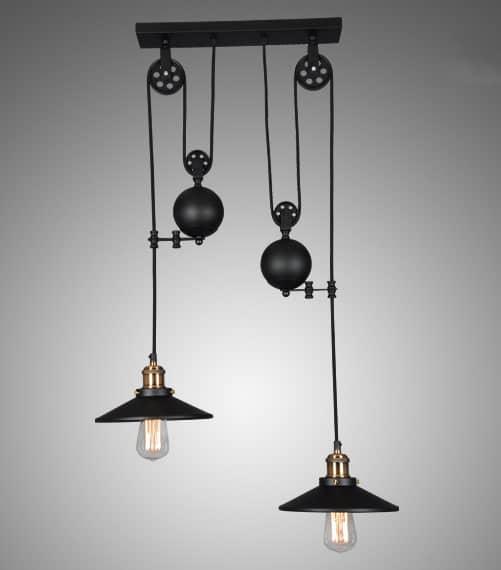 BORGHILD Disk Weighted Hanging Lamp - DWHOME