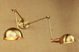 Brass Double Head Shade Industrial Wall Light - DWHOME