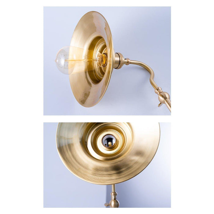Brass Gooseneck Wall Light - DWHOME