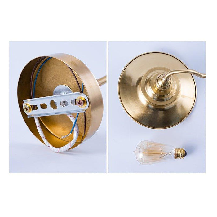 Brass Gooseneck Wall Light - DWHOME