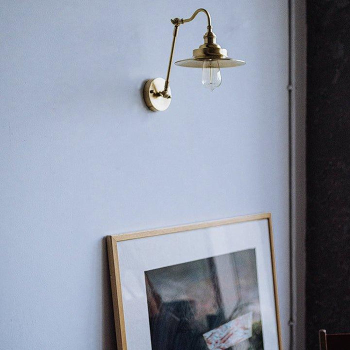 Brass Gooseneck Wall Light - DWHOME