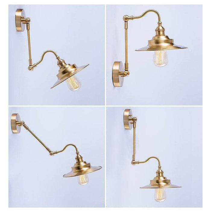 Brass Gooseneck Wall Light - DWHOME