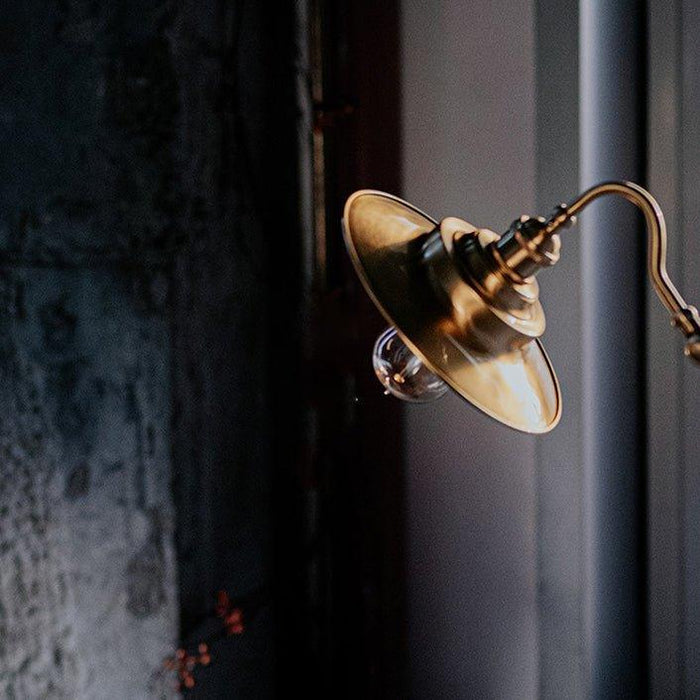 Brass Gooseneck Wall Light - DWHOME