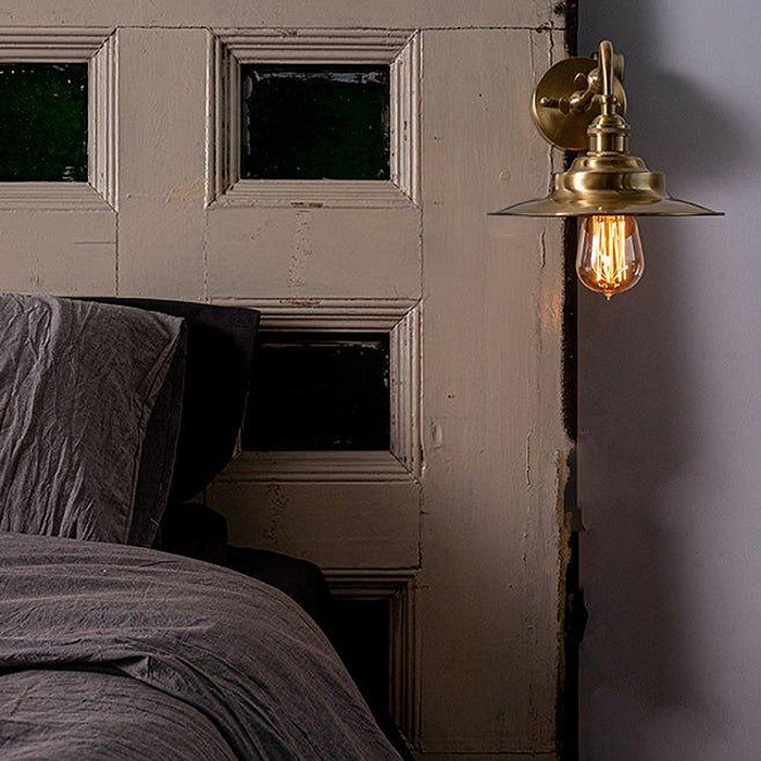 Brass Gooseneck Wall Light-DWHOME