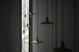 Brushed Brass Fluted Pendant Light - DWHOME