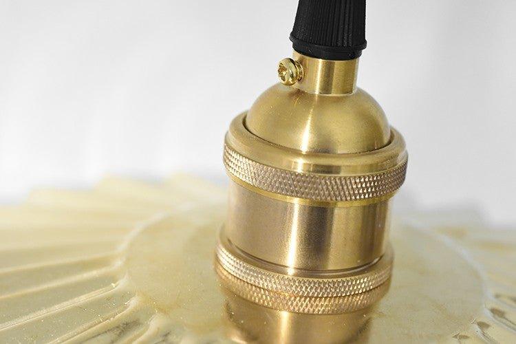 Brushed Brass Fluted Pendant Light - DWHOME