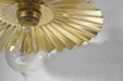 Brushed Brass Fluted Pendant Light - DWHOME