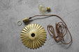 Brushed Brass Fluted Pendant Light - DWHOME