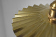 Brushed Brass Fluted Pendant Light - DWHOME