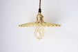 Brushed Brass Fluted Pendant Light - DWHOME