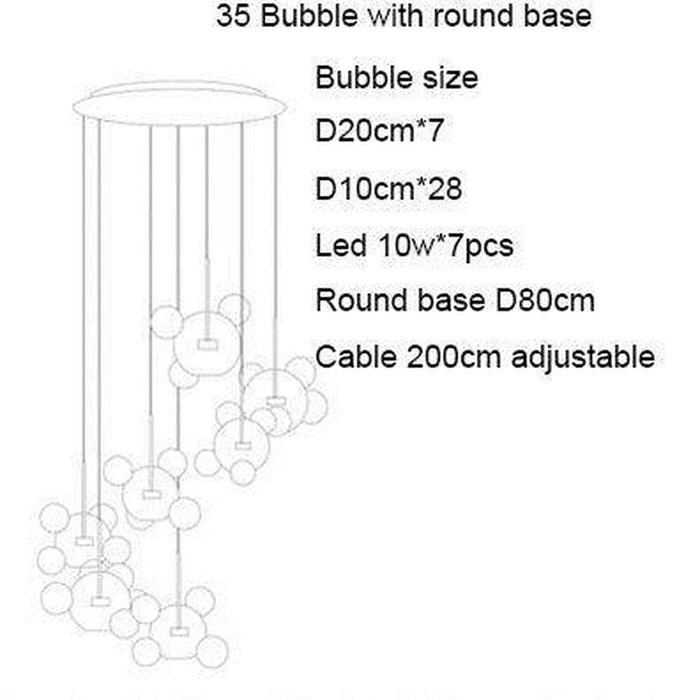 Bubble Glass Lamp-DWHOME