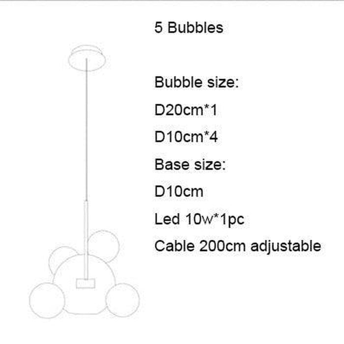Bubble Glass Lamp-DWHOME