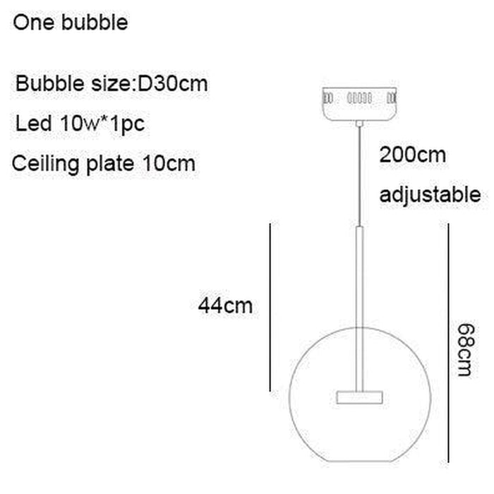 Bubble Glass Lamp-DWHOME