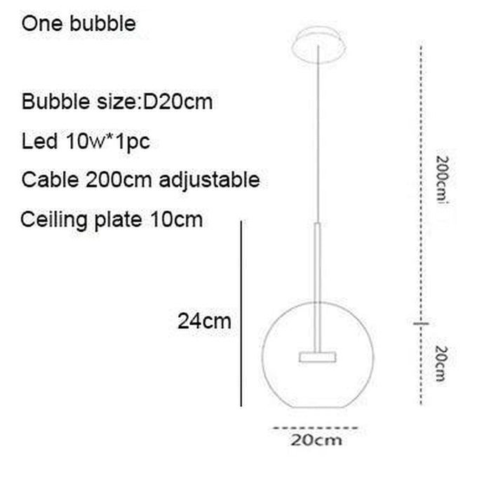 Bubble Glass Lamp-DWHOME