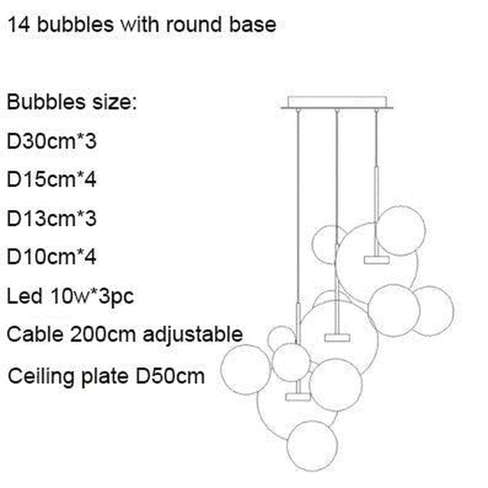Bubble Glass Lamp-DWHOME