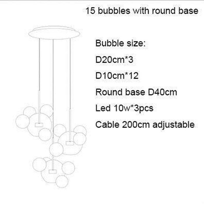 Bubble Glass Lamp-DWHOME