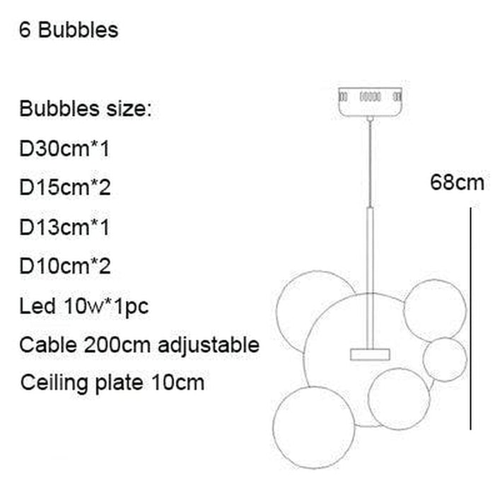 Bubble Glass Lamp-DWHOME