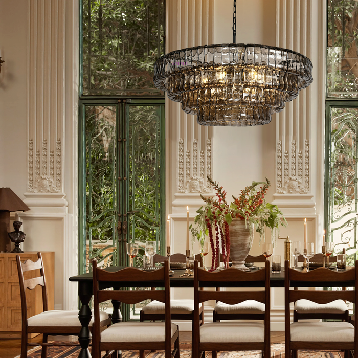 Ghiaccio Round Chandelier 36''48''-DWHOME